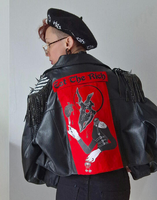 Eat the Rich Leather Jacket