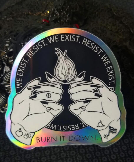 PP : We Exist Resist Stickers